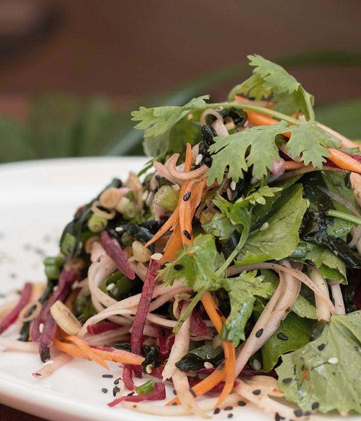 Salade de Gotu Kola végétalienne