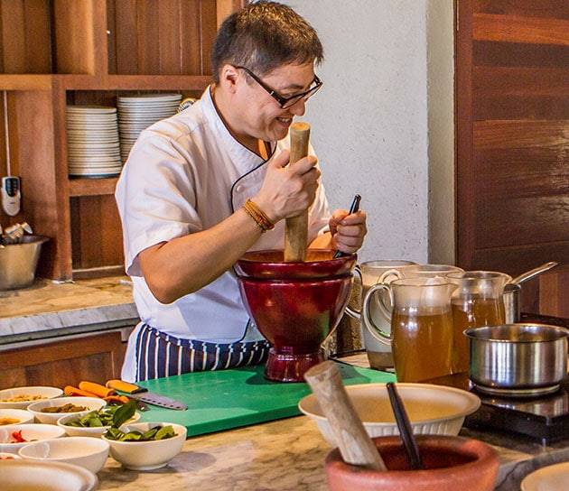 Healthy cooking with Kamalaya Chef